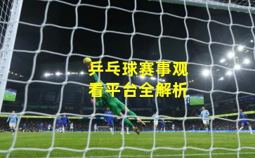 乒乓球赛事观看平台全解析