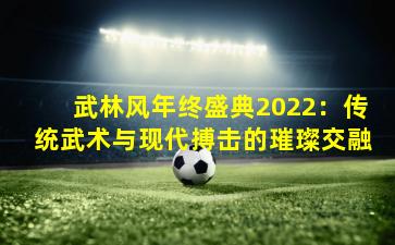 武林风年终盛典2022:传统武术与现代搏击的璀璨交融